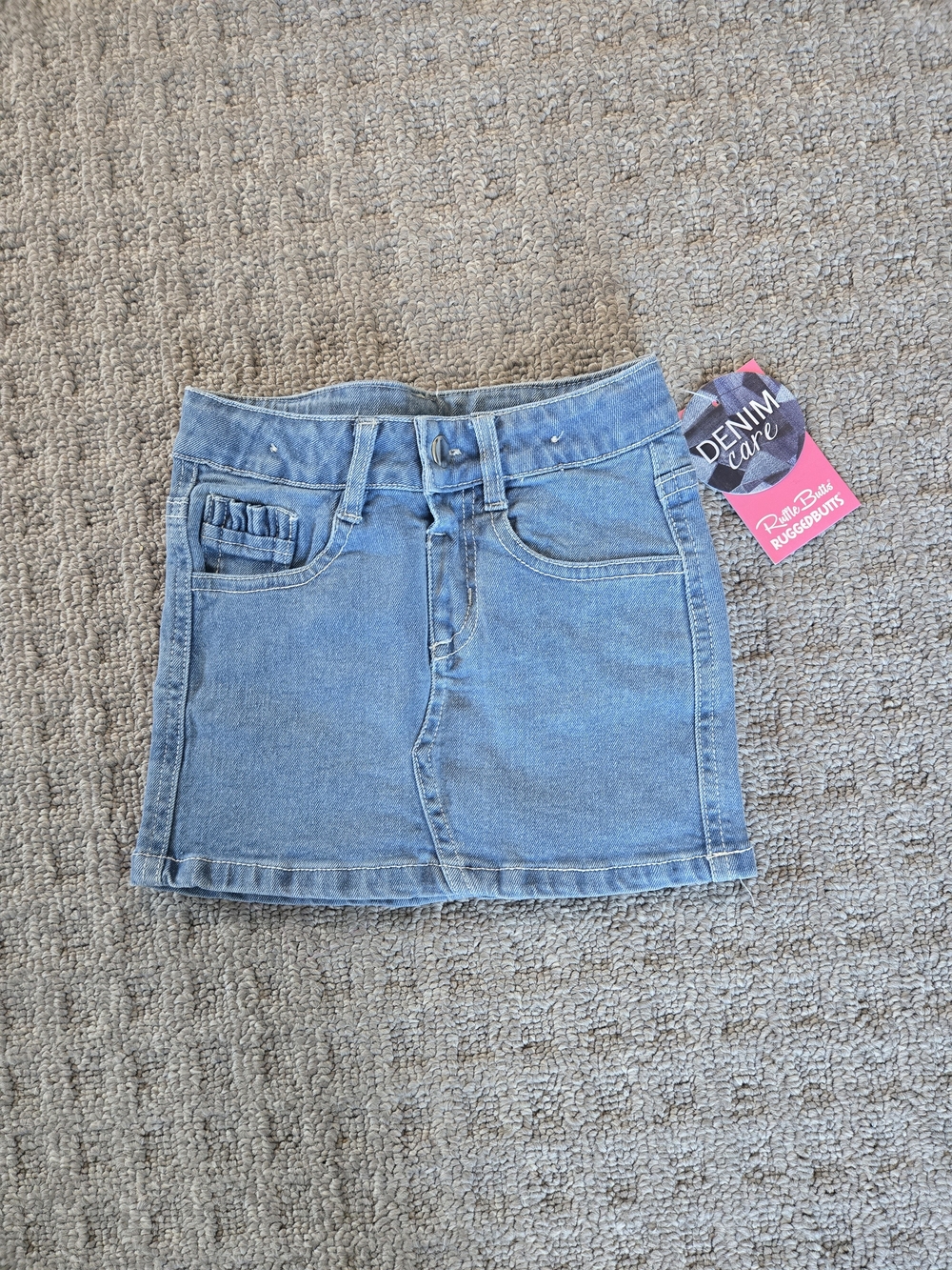 Ruffle Butts Denim Skirt